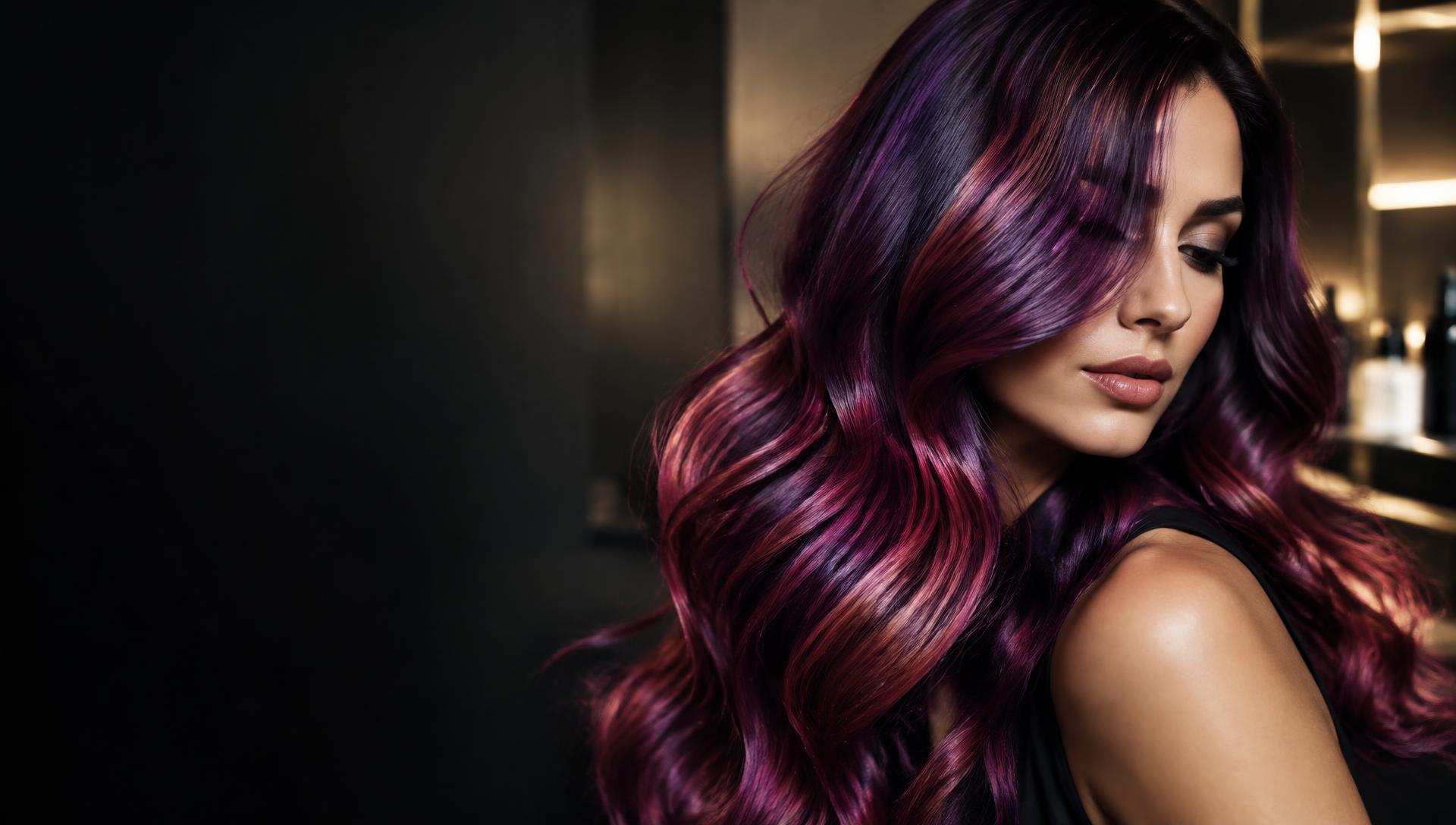 Trabajo profesional de color y estilismo